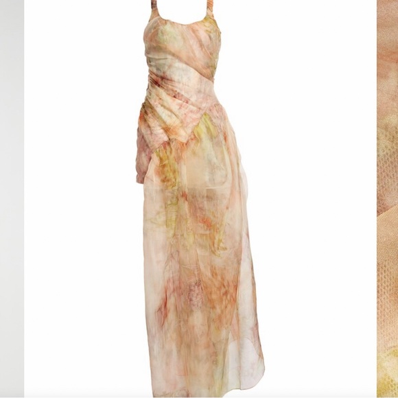 COLLINA STRADA SILK GOWN - Picture 1 of 7